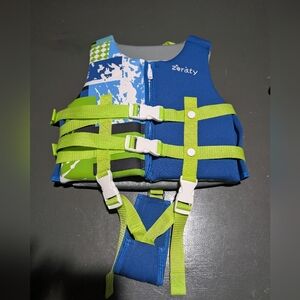 Zeraty Size Medium (22-50lb) (1-9 Years) Swim Vest With Straps EUC